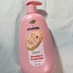 Dove x Crumbl Strawberry Crumb Cake Liquid Hand Wash 12fl.oz Limited Edition NEW